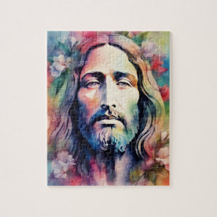 Watercolor Jesus Jigsaw Puzzle