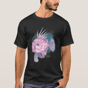 Watercolor John Dory fish Deep Ocean Creatures and T-Shirt