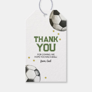 Watercolor Joint Soccer Gift Tags