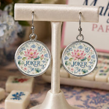 Watercolor Joker Mahjong Floral Elegant Gift