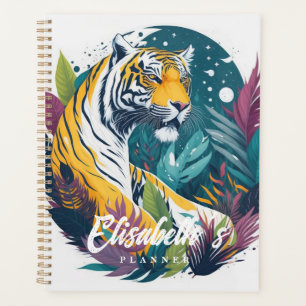 Watercolor Jungle Tiger  Planner