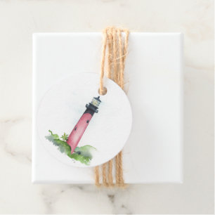 Watercolor Jupiter Lighthouse Favour Tags