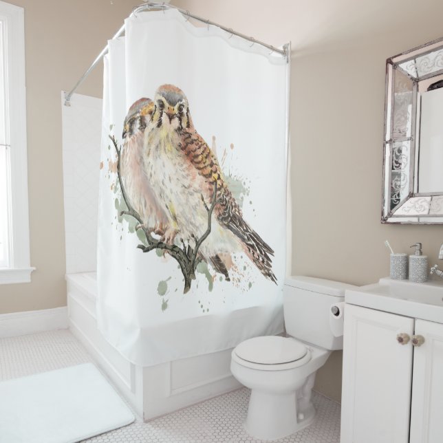 Watercolor Kestrel Falcon Bird Wildlife Art  (In Situ)