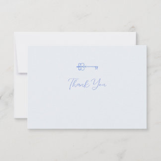 Watercolor Key Sorority Note Card