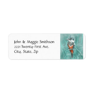 Watercolor Kingfisher Bird Nature art