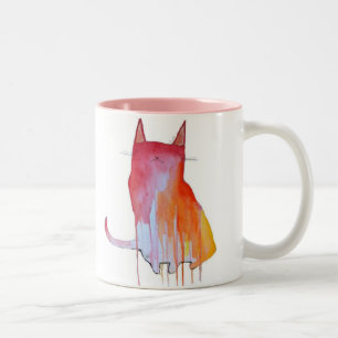 Watercolor Kitty Mug Pierre
