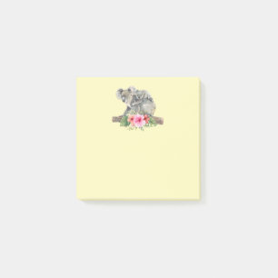 Watercolor Koala Bears Cute Mom & Baby Post-it Notes
