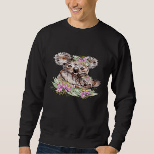Watercolor Koalas Australian Wildlife Sweatshirt