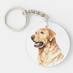 Watercolor Labrador Retriever Keychain