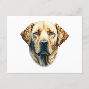 Watercolor Labrador Retriever Postcard