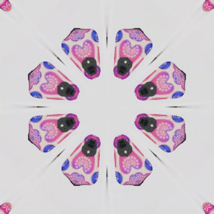 Watercolor Lace Hearts Pattern