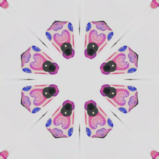 Watercolor Lace Hearts Pattern
