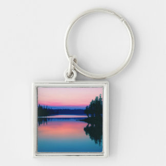 WATERCOLOR LAKE KEYCHAIN