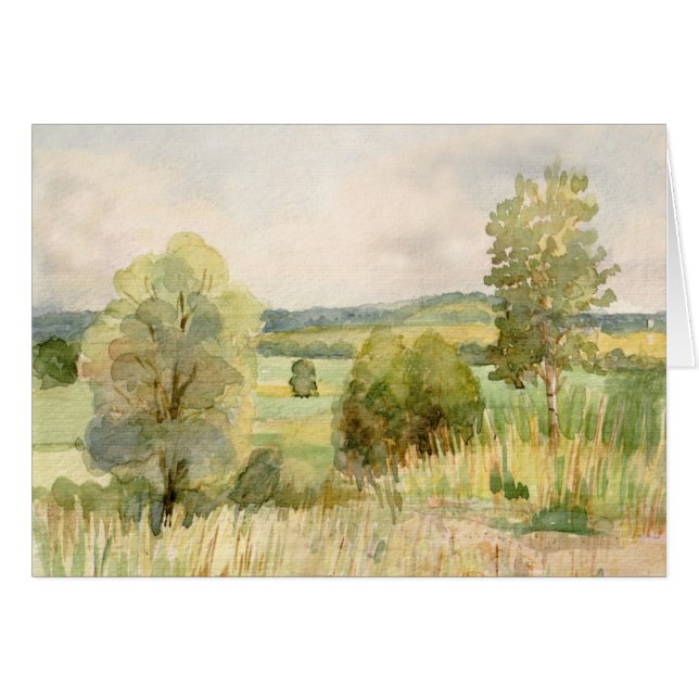 Watercolor Landscape (Front Horizontal)