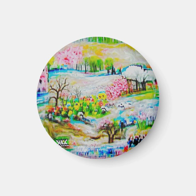 Watercolor Landscape 2 Magnet (Front)