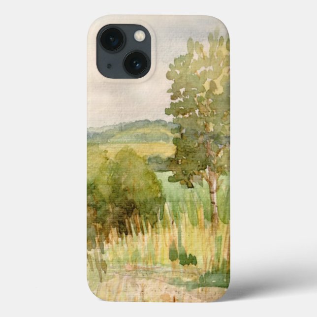 Watercolor Landscape Case-Mate iPhone Case (Back)
