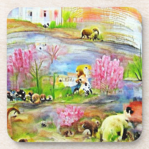 Watercolor Landscape Coaster