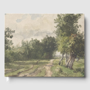 Watercolor Landscape of Path - Constant Troyon Guest Book