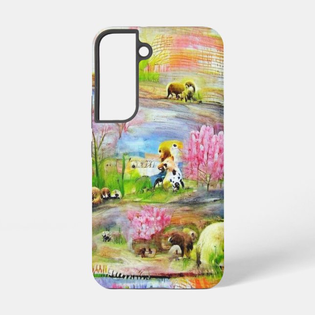 Watercolor Landscape  Samsung Galaxy S22 Case (Back)