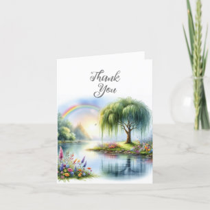 Watercolor Landscape Thank You Card