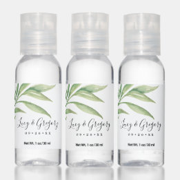 Watercolor Laurel Leaves Wedding Favour