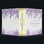 Watercolor Lavander String Lights Binder<br><div class="desc">Watercolor lavander flowers with string lights.</div>