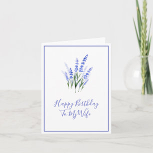 Watercolor Lavender Bouquet Card