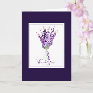 Watercolor Lavender Bouquet Card