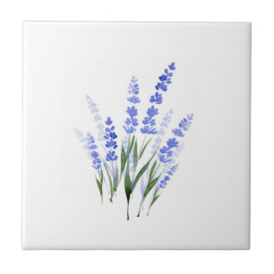 Watercolor Lavender Bouquet  Tile