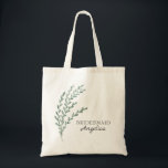 Watercolor Lavender Bridesmaid Tote Bag<br><div class="desc">Bridesmaid Tote Bag  with beautiful Watercolor Lavender vector image.</div>