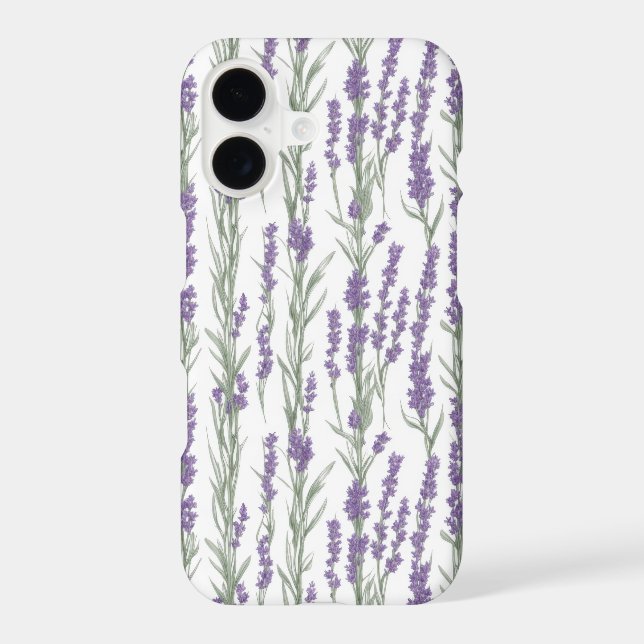 Watercolor Lavender Flowers Phone Case (Back)
