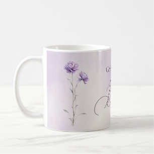 Watercolor Lavender Meadow Wildflower Best Mom Coffee Mug