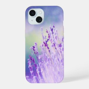 Watercolor Lavender Purple Flowers Garden Floral  iPhone 15 Case