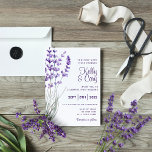 Watercolor Lavender Wedding Invitation<br><div class="desc">Invite guests to your special wedding day with these lovely watercolor lavender invitations! Matching collection available!</div>