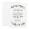 Watercolor Leaf Wreath Elegant Wedding Invite