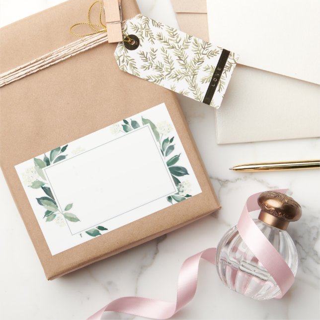 Watercolor Leafy green botanical Sticker (Gifting)