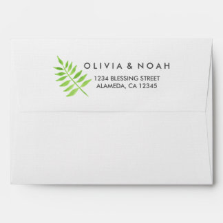 Watercolor Leaves Envelopes
