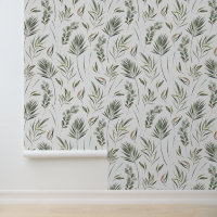 Watercolor Leaves Foliage Pattern