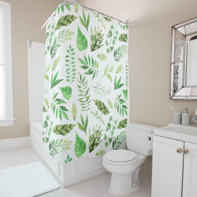 Watercolor Leaves Greenery | (In Situ)