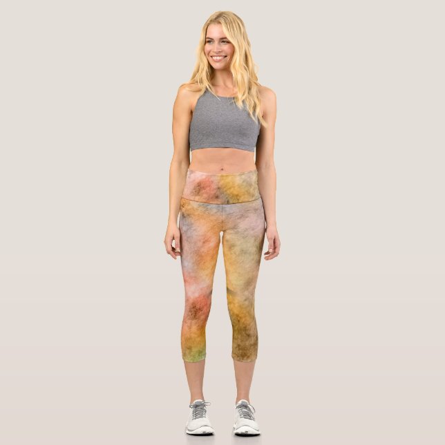 Watercolor Leggings for Concert-Going Girls (Front)