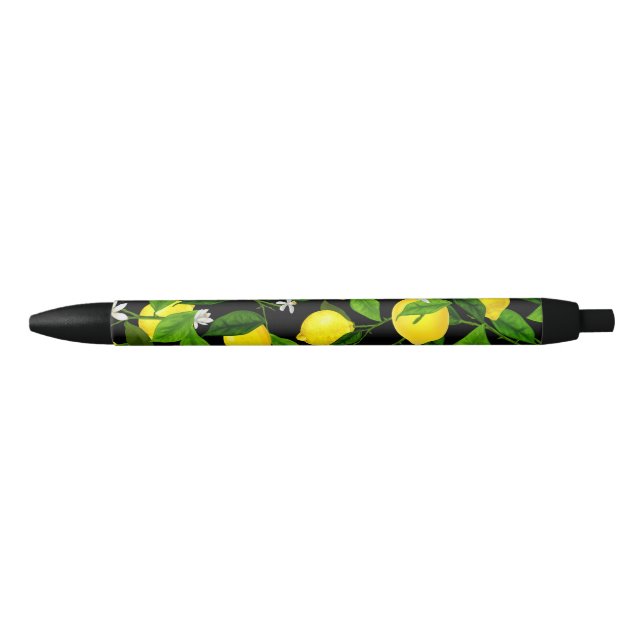 Watercolor Lemon 2 Black Ink Pen (Front)