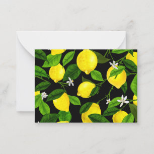Watercolor Lemon 2 Card