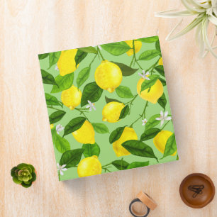 Watercolor Lemon 3 Binder