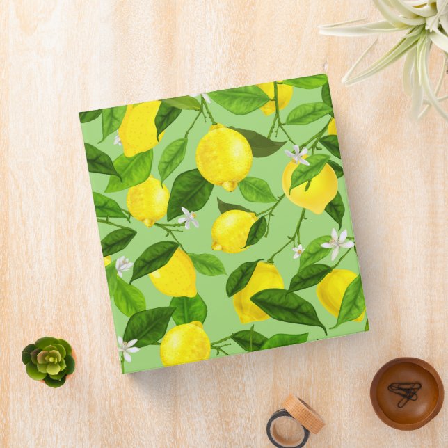 Watercolor Lemon 3 Binder (In Situ)