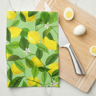 Watercolor Lemon 3 Kitchen Towel
