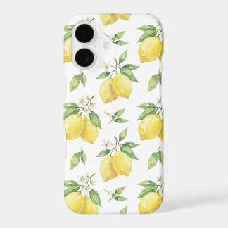 Watercolor Lemon Blossom Pattern – Fresh Citrus