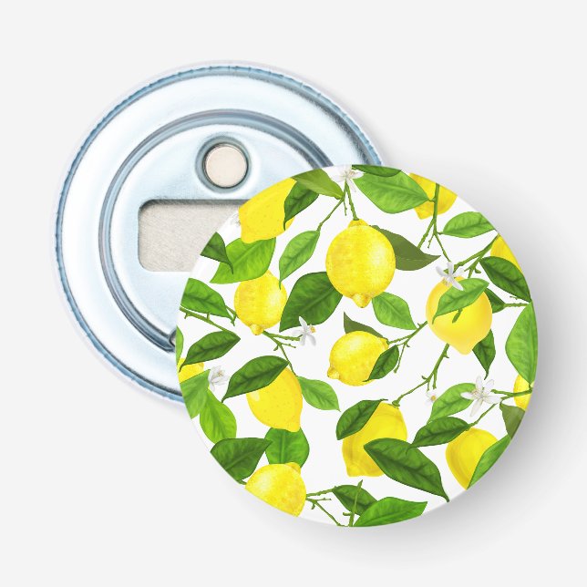 Watercolor Lemon Bottle Opener (Front)