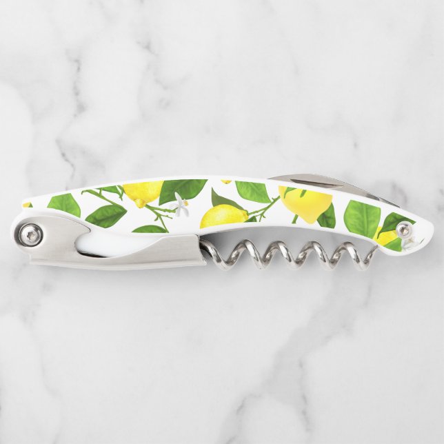 Watercolor Lemon Corkscrew (Front)
