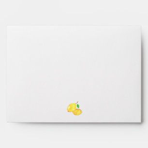 Watercolor Lemon Elegant Chic Modern Simple Envelope