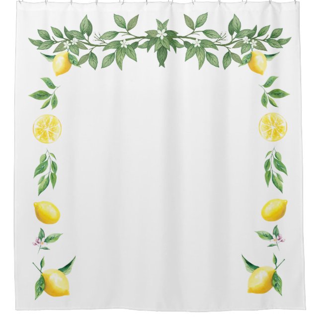 Watercolor Lemon Floral Mediterranean Italian (Front)